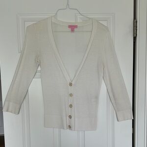 Women's Cream Cardigan Sweater